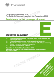 Building Regulations Part E